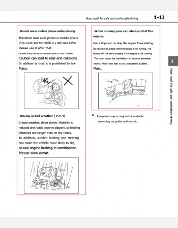 toyota dyna cargo 2023-2024 owners manual in english